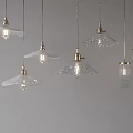 Modern Glass Pendant Lights With Gold Metal Accents And Elegant Hanging Design
