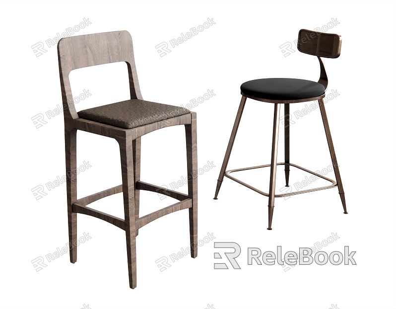 Nordic Bar Chair Bar Stool model