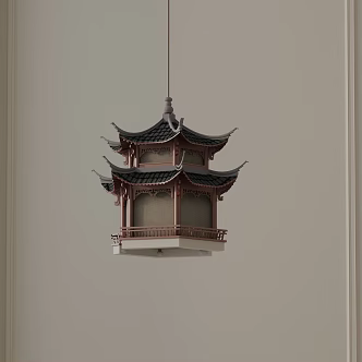 Modern chandelier 3d model