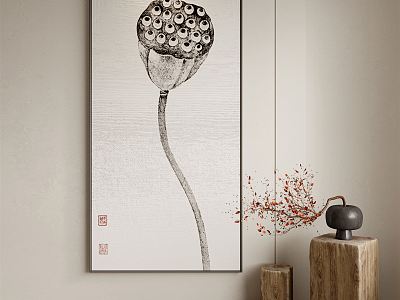 New Chinese Decorative Painting Hanging Painting model