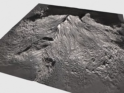Scenic Rugged Mountainous Terrain With Natural Rock Formations And Textured Geological Features 3d model