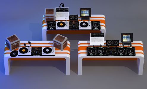 Modern Audio Equipment 3d model