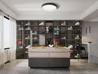Modern Cloakroom Decorative Cabinet Shoe Cabinet Nakajima 3d model