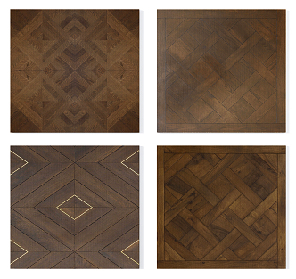 Modern flooring neoclassical wall panel parquet template combination 3d model