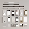 Diverse Electrical Switch Designs And Control Panels For Modern Homes