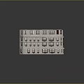 Multi Story Residential Building Exterior Design With Stone Facade Dark Framed Windows And White Roof