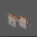 Two Brown Leather Handbags With Adjustable Straps And Metal Clasps For Daily Use