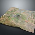 Volcanic Lava Lava Landform Lava Environment Ground Vein Volcanic Volcanic Island Terrain Mountain Landform 3d model