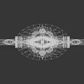 Decorative Ancient Spear With Golden Intricate Engravings And Metal Shaft Design
