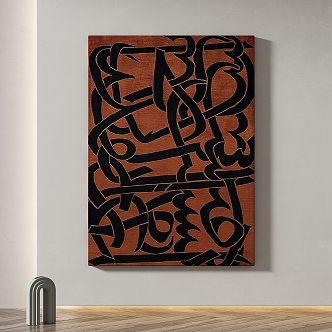 Simple abstract decorative painting 3d model