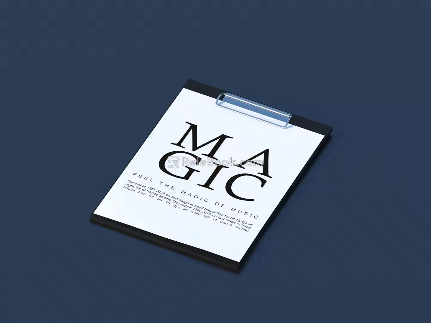 Stationery folder daily necessities 3d model