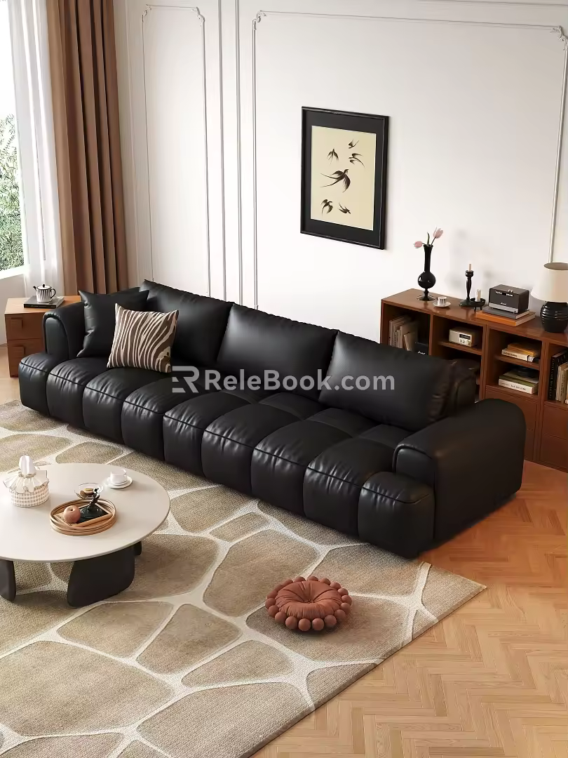 Retro Multiplayer Sofa 3d model