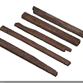 Wooden Fence Slats With Natural Texture And Rustic Design For Outdoor Garden