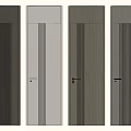 Stylish Hinged Doors With Various Wood Grain Finishes For Modern Home Interior