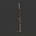 Set of Ancient Weapons Featuring Sword Axe Hammer Pickaxe Shovel with Wooden Handles