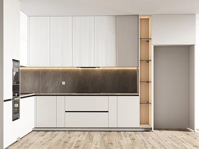 modern cabinet kitchen miele mdf fulgor milano 3d model