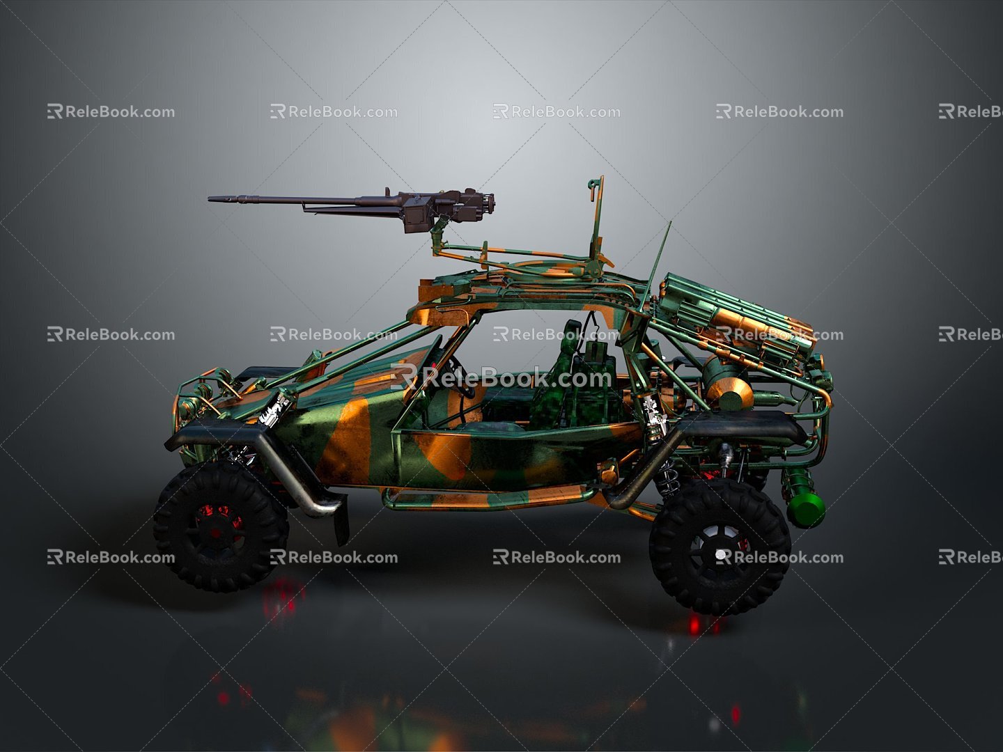 Self-made armed car modified car modified car chariot chariot doomsday car self-made car self-made car modified car 3d model