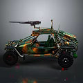 Self-made armed car modified car modified car chariot doomsday car self-made car self-made car modified car 3d model