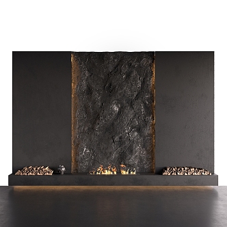 Modern Fireplace 3d model