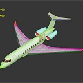 White Passenger Jet With Orange Tail Wing And Multiple Windows Streamlined Design