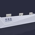 Modern Reception Desk Designs With Curved Straight Shapes And White Sleek Finish