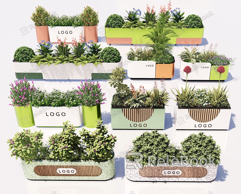 Flower box outside flower box flowers and plants potted flower bed flower box outdoor plant combination commercial outside flower box model