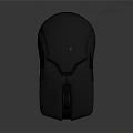 Modern Black Computer Mouse With Ergonomic Design Scroll Wheel And Side Buttons 3d model