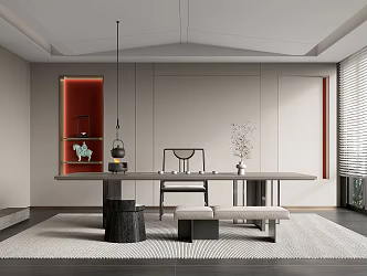 New Chinese Tea Room 3d model