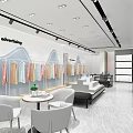 Modern Clothing Store Interior With Display Racks Bags Shelves And Apparel Design