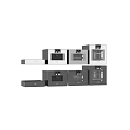 Miele Built in Kitchen Appliances With Control Panel And Interior Shown In Various Angles