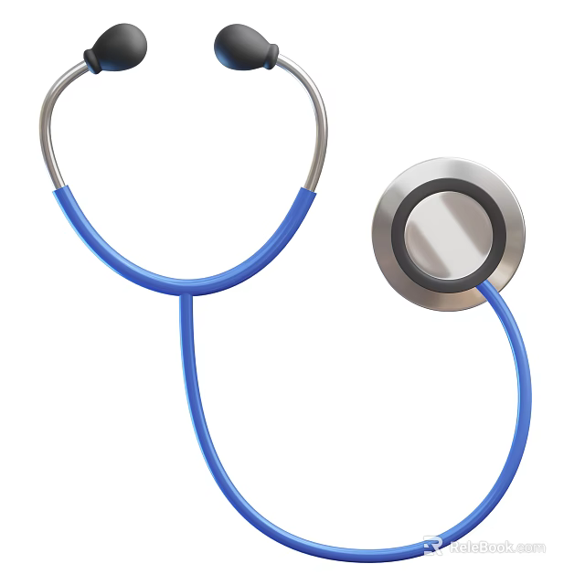 Medical Device Blue Stethoscope Essential Clinical Tool For Healthcare Professionals 3d model 