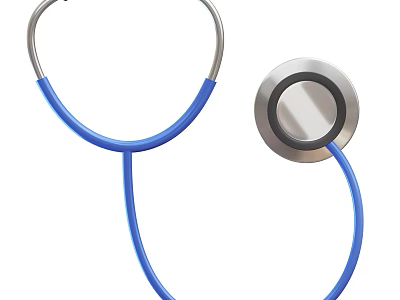 Medical Device Blue Stethoscope Essential Clinical Tool For Healthcare Professionals 3d model