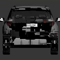 White Stylish SUV With Modern Sleek Body Black Wheels Red Taillights And Reflective Surface