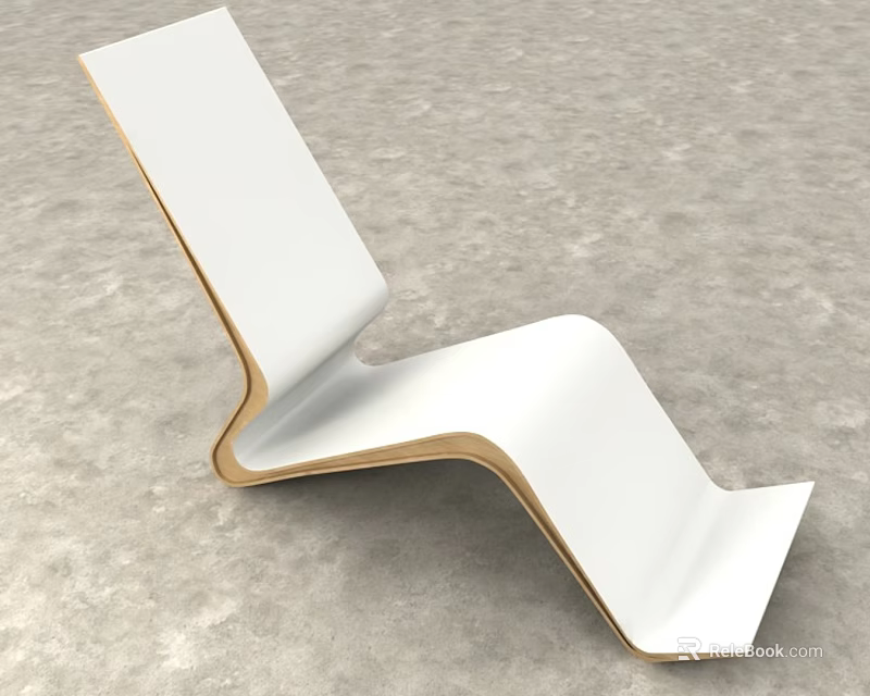 White Modern Inflatable Decorative Piece With Creative Curved Structure For Indoor Use 3d model 