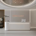 Modern Front Desk 3d model