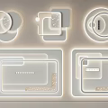 Elegant Modern Ceiling Lights With Round Square Shapes And LED Illumination
