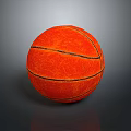 Orange Basketball With Black Lines And Smooth Surface For Daily Household Use