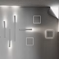 Modern Minimalist Wall Lights With Geometric Shapes For White Wall Interior Lighting