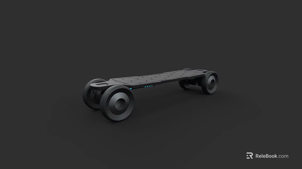 Black Modern Car With Large Wheels And Sleek Exterior Design 3d model