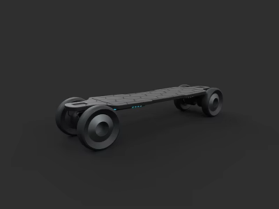Black Modern Car With Large Wheels And Sleek Exterior Design 3d model