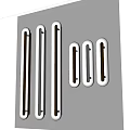 Modern Wall Lamps Showcasing Slim Design In Gold Silver And Black Metal Finishes