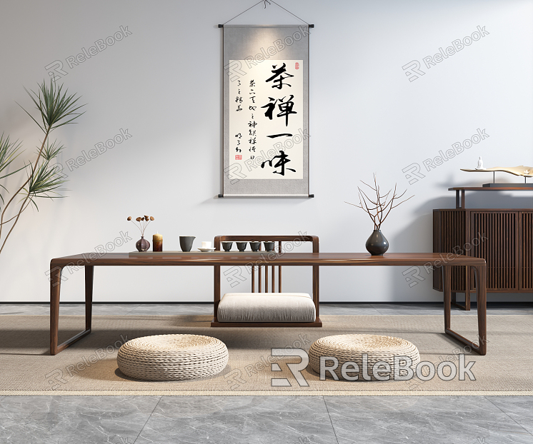 New Chinese Tea Table and Chair Tea Table and Chair Combination model