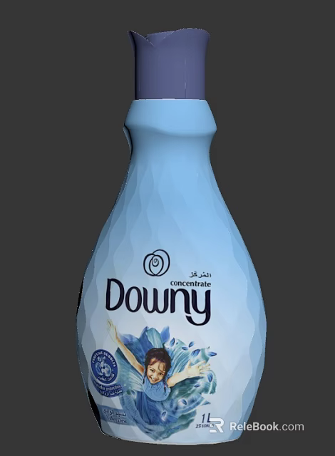 Downy Bathroom Small Item Blue Conditioner Bottle For Household Cleaning Use 3d model 