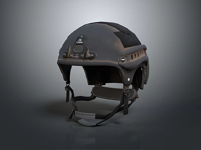 Tactical Helmet Clothing Accessory With Camera Mount And Adjustable Straps 3d model