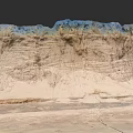Microtopography Natural Landscape With Stratified Soil Grass And Surface Texture Details