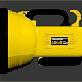 Safety Pro Yellow Flashlight with Black Handle and Sturdy Construction for Outdoor Emergency Use