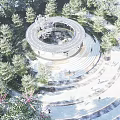 Modern Gallery Frame Wide View Ring Gallery Frame Step Round Paving 3d model