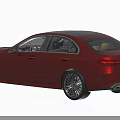Red Modern Sedan Car With Sleek Body Shiny Exterior And Alloy Wheels