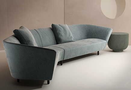 Modern shaped sofa 3d model