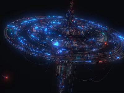 The Modern Space Station 3d model